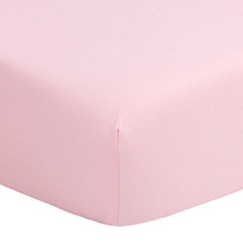 Product Cover TILLYOU Egyptian Cotton Crib Sheet for Girls, Soft Fitted Toddler Sheets, Breathable Comfortable Cozy, 28