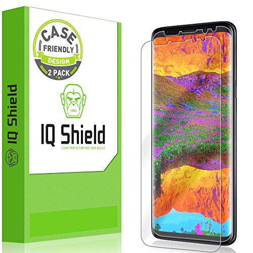 Product Cover IQ Shield Screen Protector Compatible with Galaxy S9 Plus (2-Pack)(Case Friendly) Anti-Bubble Clear Film