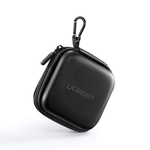 Product Cover UGREEN Headphone Organizer, Mini Shockproof Carrying Pouch Bag for AirPods/Bose/Beats/Sony Wireless Earbuds Bluetooth Headphone, Square Reader, Wall Charger USB Flash Drive Bluetooth Adapter USB Cable