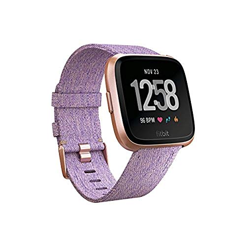 Product Cover Fitbit Versa Special Edition Smart Watch, Lavender Woven, One Size (S & L Bands Included)