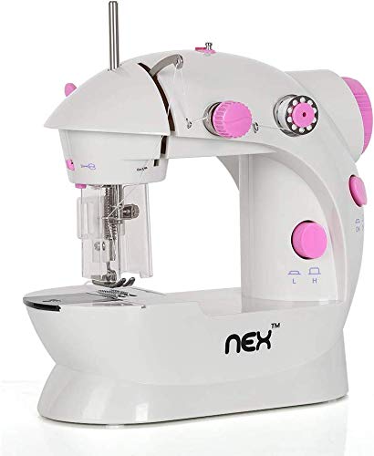 Product Cover NEX Sewing Machine Sewing Craft Gift for Child, Portable Mini Sew Machine with Needle Protector - Double Speed with Foot Pedal