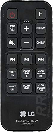 Product Cover LG AKB74815331 Sound Bar Remote Control for SH4, SHC4