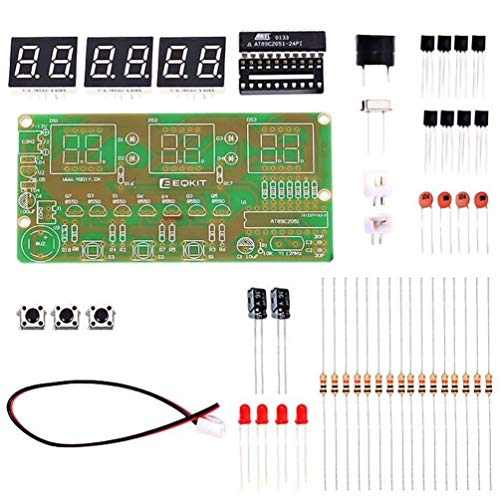 Product Cover WHDTS C51 6-Digit DIY Digital Electronic Clock Kit AT89C2051 Chip Alarm Clock Kit Soldering Practice Learning Kits