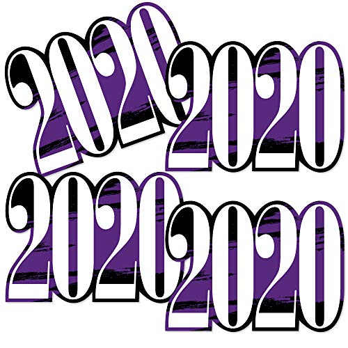 Product Cover Big Dot of Happiness Purple Grad 2020 - Best is Yet to Come - 2020 Decorations DIY Purple Graduation Party Essentials - Set of 20
