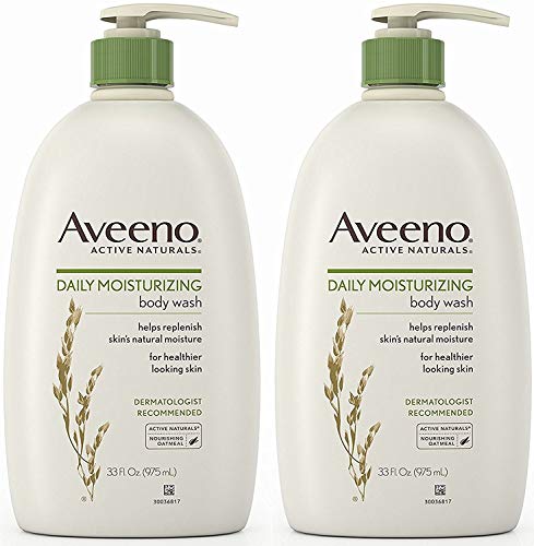 Product Cover Aveeno Active Naturals Body Wash - Daily Moisturizing - Net Wt. 33 FL OZ (975 mL) Per Bottle - Pack of 2 Bottles
