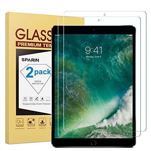 Product Cover [2 Pack] iPad Pro 12.9 Screen Protector, SPARIN Multi-Touch Compatible/Bubble-Free/Anti-Scratch Tempered Glass Screen Protector for 12.9-Inch iPad Pro (2015, 2017 Release)