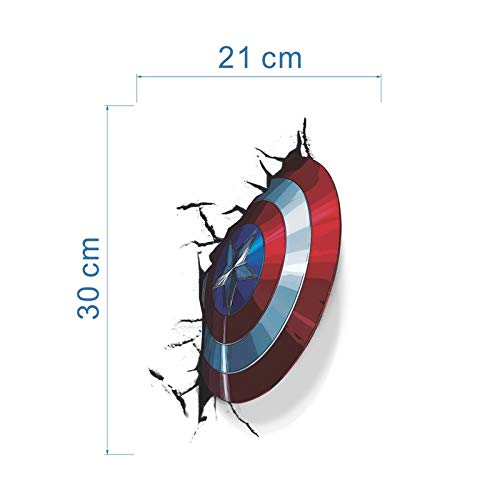 Product Cover Captain America Shield Inspired 3D Toilet Vinyl Decal also for use on Walls/Cars/Tablets