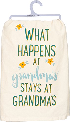 Product Cover Primitives By Kathy Dish Towel - What Happens At Grandma's Stays At Grandma's