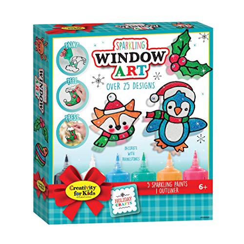 Product Cover Creativity for Kids Holiday Sparkling Window Art - Create Your Own Window Stickers