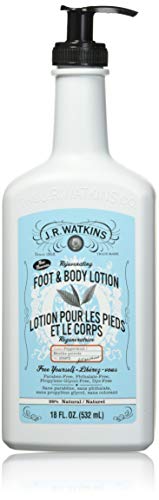 Product Cover J.R. Watkins Rejuvenating Peppermint Foot and Body Lotion (Peppermint, 18 Ounce)