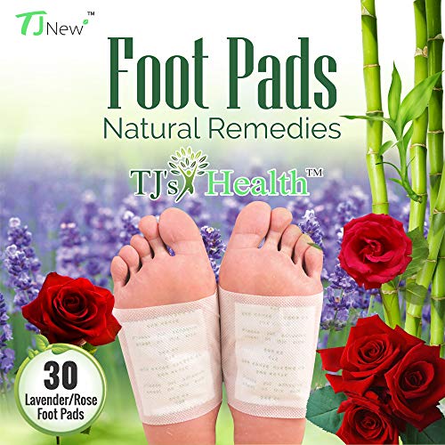Product Cover TJ's Health Organic Sleep Foot pads | 30 rose & lavender feet patches to aid natural sleep | Clarity within