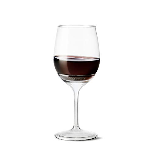 Product Cover TOSSWARE 14oz Stemmed Vino- recyclable wine plastic cup -SET OF 12- detachable stem, shatterproof, and BPA-free wine glasses