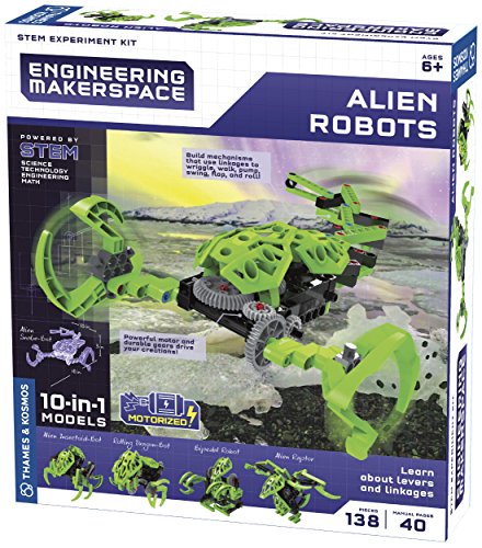Product Cover Thames & Kosmos Engineering Makerspace Alien Robots Science Experiment Kit