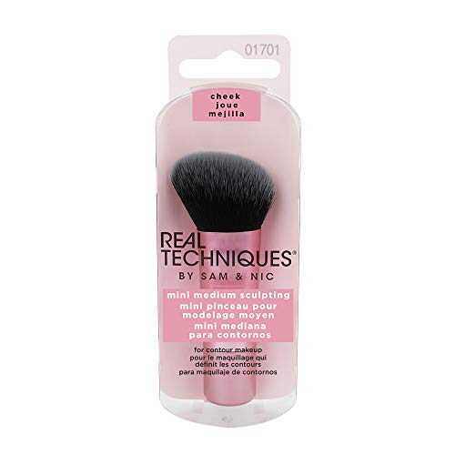 Product Cover Real Techniques Mini Travel Size Sculpting Makeup Brush for contouring (Packaging and Handle Colour May Vary)