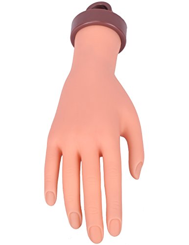 Product Cover Lian's Flexible Soft Rubber Mannequin Model Hand Nail Art Practice/Trainning/Display (R)