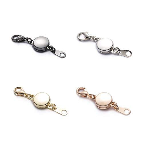 Product Cover SYGY 4 Pcs Gold Tone and Silver Tone, Rose Gold, Black Magnetic Jewelry Clasps