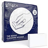 Product Cover GLOGEX 50 Pack Magic Universal Cleaning Sponges, Eraser Sponge for All Surfaces, Kitchen, Bathroom, Furniture, Leather & All Dirt