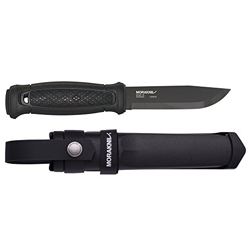 Product Cover Morakniv Garberg Full Tang Fixed Blade Knife with Carbon Steel Blade, 4.3-Inch, MOLLE Multi Mount System