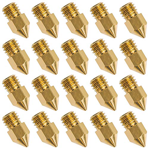 Product Cover 20 PCS 3D Printer Nozzle 0.4mm MK8 Extruder Head for Creality Cr10