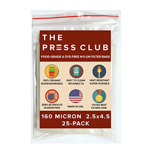 Product Cover 160 Micron | Premium Nylon Tea Filter Press Screen Bags | 2.5