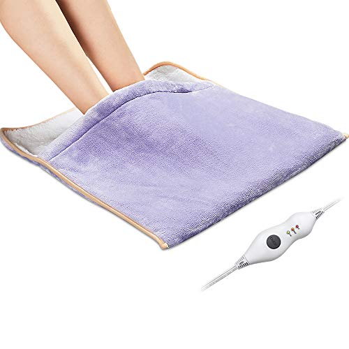 Product Cover Heating Pad, Electric Heated Foot Warmer - Auto Shut Off, Ultra Soft Flannel Heat Therapy Wrap Extra Large for Feet, Back, Waist, Abdomen with Extra Long Cord, 21