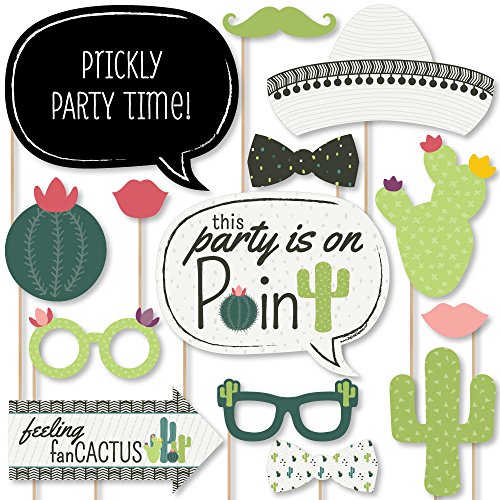 Product Cover Big Dot of Happiness Prickly Cactus Party - Fiesta Party Photo Booth Props Kit - 20 Count