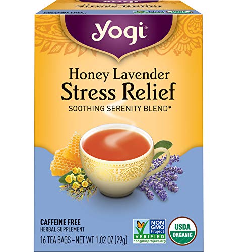 Product Cover Yogi Tea - Honey Lavender Stress Relief - Soothing Serenity Blend - 6 Pack, 96 Tea Bags Total