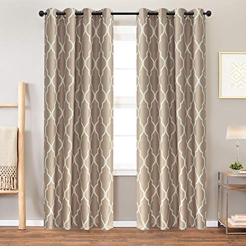 Product Cover jinchan Dark Taupe Curtains 2 Panel 84