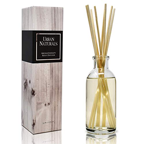 Product Cover Urban Naturals Crisp White Linen Reed Diffuser Gift Set | with Citrus, Ozone, Ylang-Ylang, Lilies & Sandalwood Scent Notes for a Fresh, Clean Cotton Smelling Home | Made in The USA - Great Deal!