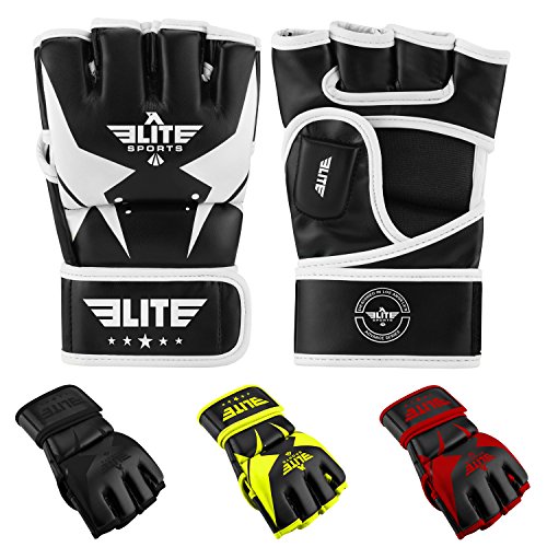 Product Cover Elite Sports MMA UFC Gloves for Men, Women, and Kids, Best Mixed Martial Arts Sparring Training Grappling Fighting Gloves
