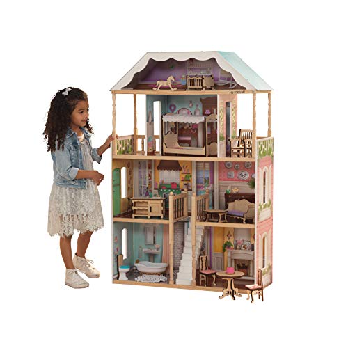 Product Cover KidKraft 65956 Charlotte Dollhouse with Ez Kraft Assembly Dollhouses, Multicolor, 32.5 x 11.8 x 49