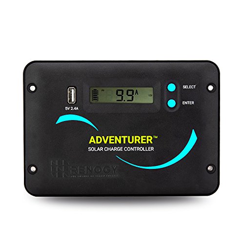 Product Cover Renogy Adventurer 30A 12V/24V Negative Ground PWM Flush Mount Charge Controller with LCD Display
