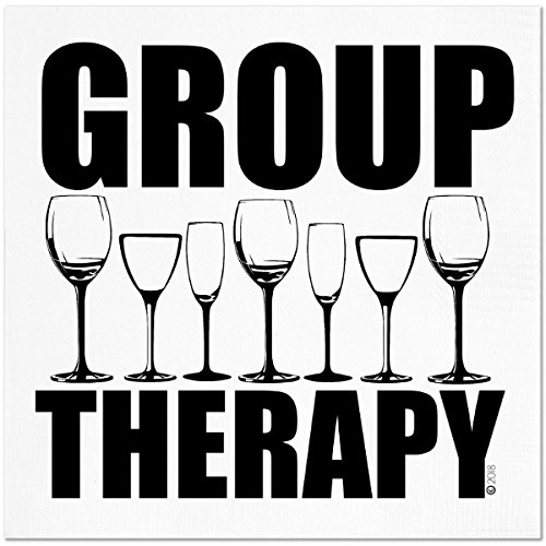 Product Cover Funny Napkins - GROUP THERAPY - Boutique Cocktail Napkins, 5