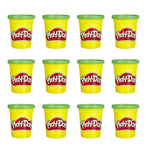 Product Cover Play-Doh Bulk 12-Pack of Green Non-Toxic Modeling Compound, 4-Ounce Cans