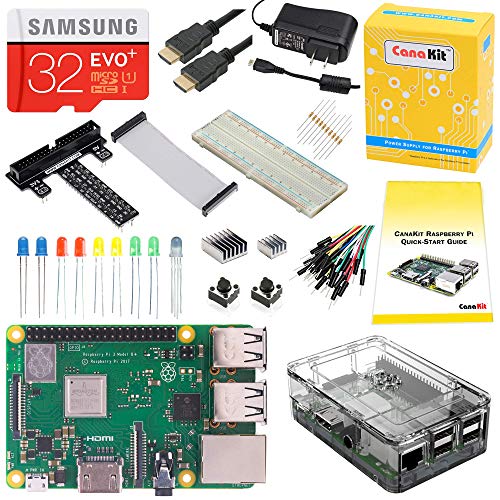 Product Cover CanaKit Raspberry Pi 3 B+ (B Plus) Ultimate Starter Kit (32 GB Edition, Clear Case)