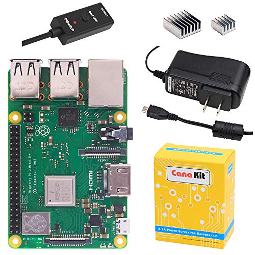 Product Cover CanaKit Raspberry Pi 3 B+ (B Plus) with 2.5A Power Supply (UL Listed)
