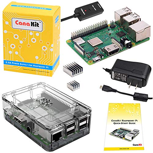 Product Cover CanaKit Raspberry Pi 3 B+ (B Plus) with Premium Clear Case and 2.5A Power Supply