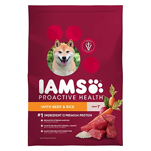 Product Cover Iams Proactive Health Adult Dry Dog Food Beef And Rice, 30 Lb. Bag