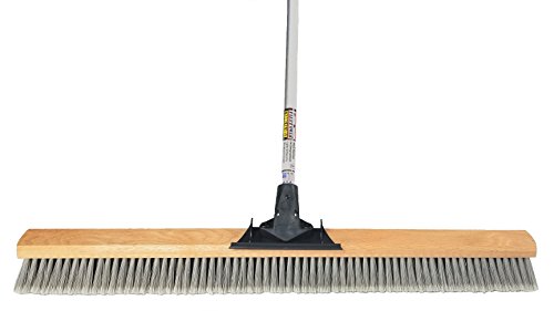 Product Cover FlexSweep Unbreakable Commercial Push Broom (Contractors 36 Inch) Fine Gray Flagged Bristles