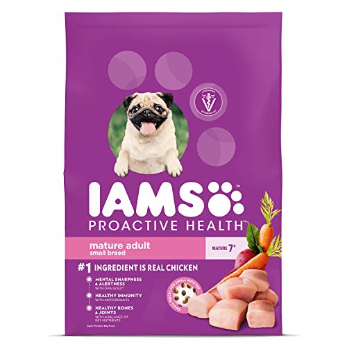Product Cover IAMS PROACTIVE HEALTH Small & Toy Breed Senior Dry Dog Food for Small Dogs with Real Chicken, 7 lb. Bag