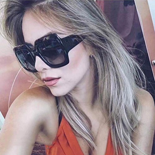 Product Cover DDLbiz NEW Oversized Square Luxury Sunglasses Gradient Lens Vintage Women Fashion (A)