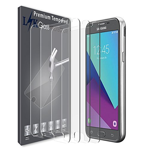 Product Cover [4 Pack] LK Screen Protector for Samsung Galaxy J7 2017, [Tempered Glass] 9H Hardness, Anti Scratch