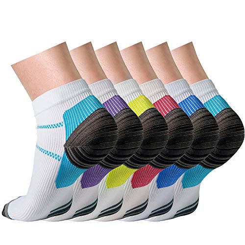 Product Cover CHARMKING Compression Socks for Women & Men 15-20 mmHg is Best Graduated Athletic & Medical, Running, Flight, Travel, Nurses, Pregnant - Boost Performance, Blood Circulation & Recovery (Multi 01,L/XL)
