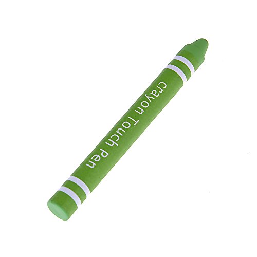 Product Cover Mmrm Kids Crayon Style Touch Pen Stylus Writing Drawing Pen for iPad, Tablets and Touch Screens, Green