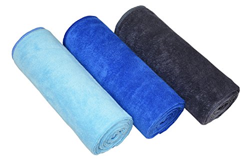 Product Cover MAYOUTH Gym Towels for Men & Women Microfiber Sports Towel Set Fast Drying & Absorbent Workout Sweat Towels for Fitness,Yoga, Golf,Camping 3-Pack Gift Present