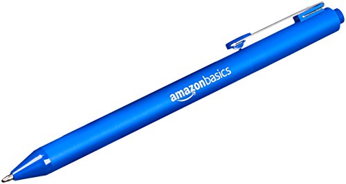 Product Cover AmazonBasics Retractable Ballpoint Pen - Blue - 12-Pack