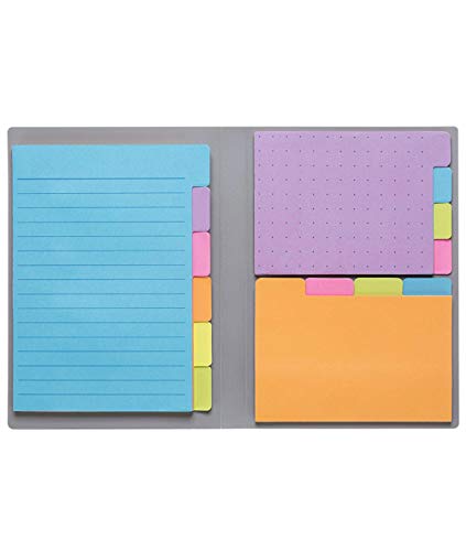 Product Cover Sticky Notes by Panda Planner - Bookmark, Prioritize and Set Goals with Color Coding - 60 Ruled Lined Notes (4x6