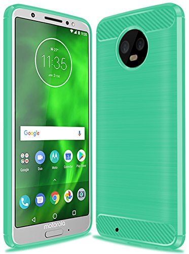 Product Cover Sucnakp Moto G6 Case, Moto G (6th Generation) Case, TPU Shock Absorption Technology Raised Bezels Protective Case Cover for Motorola Moto G6 5.7 Inch(Mint Green)