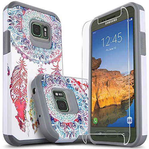 Product Cover Galaxy S7 Active Case, (Not Fit S7 Or Edge) Starshop [Shock Absorption] Dual Layers Impact Advanced Protective Cover with [Premium Screen Protector] for Samsung Galaxy S7 Active (Dream Catcher)