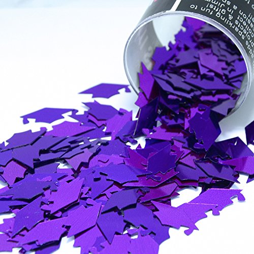 Product Cover Confetti Grad Cap Purple - Retail Pack #8412 - Free Ship
